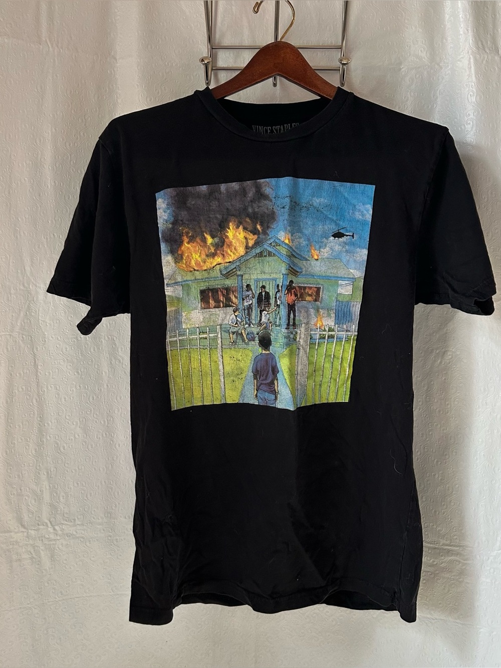 Authentic Black Graphic VINCE STAPLES T-Shirt Official Merchandise Size M